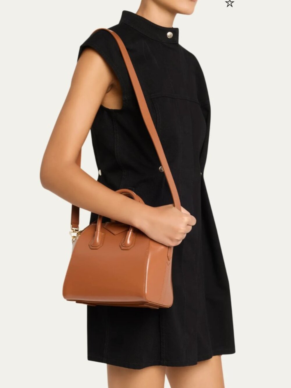 Givenchy Mini Antigona Top-Handle Bag in Burgundy - Picture 9 of 9